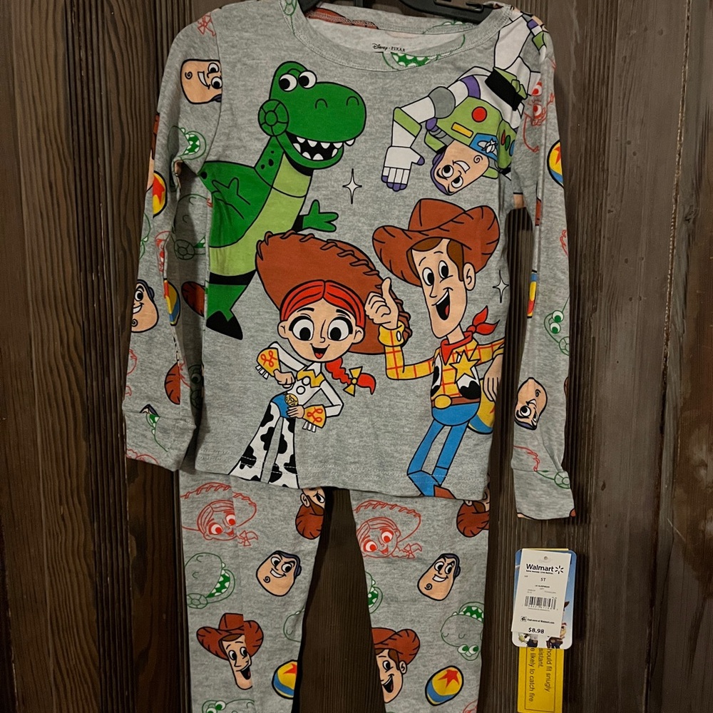 Disney Toy Story Pajama Set- New- Size 4T